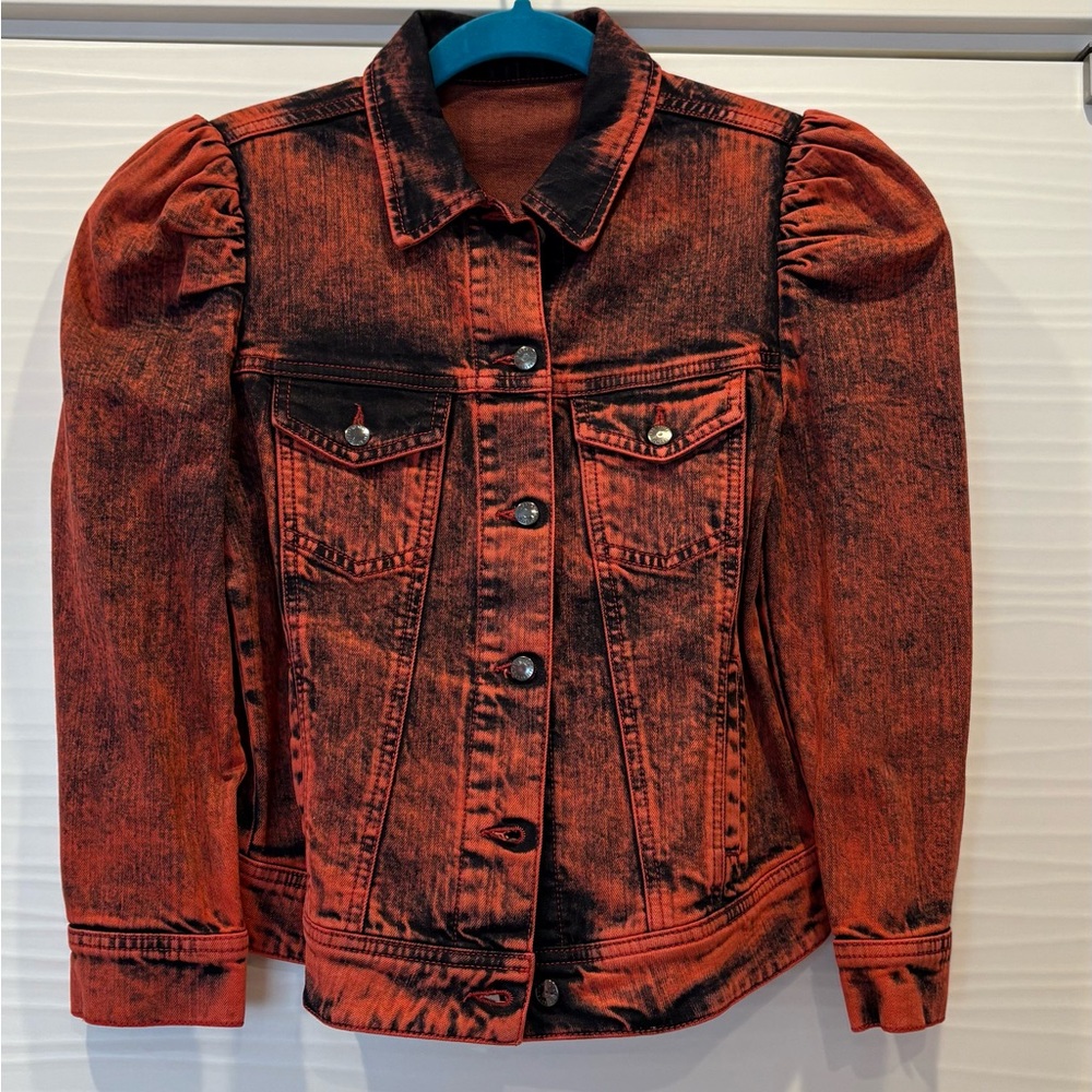 Retrofete Ada Denim Jacket in Red